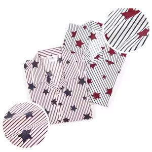 파자마셔츠 스타 패턴 남방 남자 캐주얼 별무늬 셔츠 오픈카라 긴팔 데일리 남성라 루즈핏 오버핏