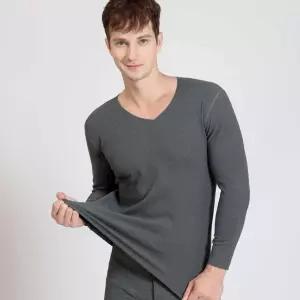 겨울 성인 쫄쫄이 남성 겨울내복 브이넥 세트 남자 타이즈 긴팔