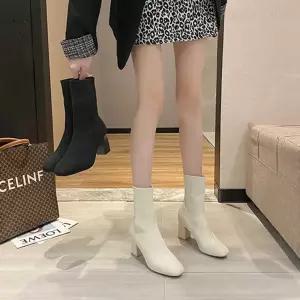 캐주얼부츠 여성 앵클 니트 삭스부츠 2컬러 겨울 캐주얼 신발 1P