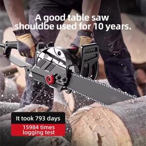 16인치 전기톱 야외 목공용 목재 절단 플러그인 체인톱 가정용 소형 휴대용 벌목톱