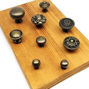 앤티크 황동 빈티지 원형 꽃무늬 가구 캐비닛 찬장 서랍장 옷장 문 창문 손잡이