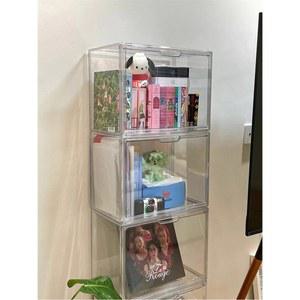 정리함 CD 선반장 전시대 수납장 lp거치대 월넛 사이즈 회전 거실 투명