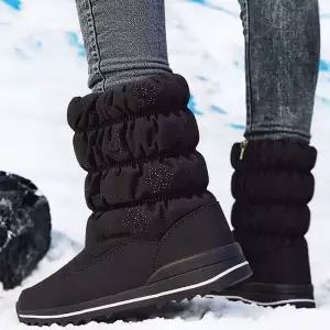 여성 퍼안감 방한 패딩 부츠 겨울 따뜻한 신발 슈즈 여자따뜻한 신상화 털부츠 기모 데일리 여자퍼 보온 패
