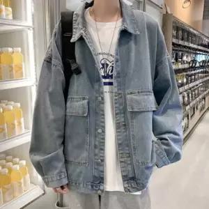 남성 데님 캐주얼 루즈핏 포켓 청자재킷 가을 아우터 남자야상 쟈켓 오버