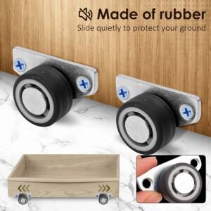 4/8개 가구 방향성 롤러, 무소음 측면 장착 슬라이딩 캐스터, 도어 이동 보조 풀리, 찬장 하단 휠