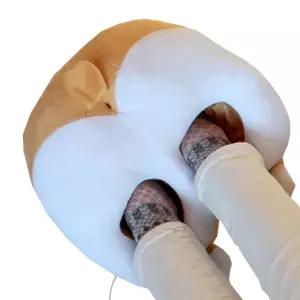 발열방석 발난로 베이지 발열쿠션 극세사 손난로 USB