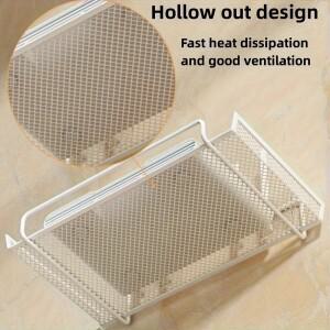 스테인레스 스틸 벽걸이 형 라우터 선반 TV 탑 박스 용 드릴이없는 공간 절약형 주최자 키 거실의 작은 품