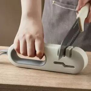 다용도 가위칼갈이 주방 가정용 연마기 숯돌 그레이