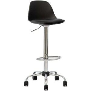 캐셔 바 높은 스탠딩 스툴 프런트 높은의자 의자 그레이 바퀴달린