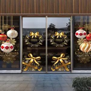 크리스마스 트리 스티커 유리창 카페 출입문 유리문 매장 인테리어