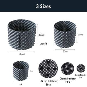 2팩 공기 가지 치기 식물 뿌리 제어 보육 냄비 트레이너 빠른 성장 컨테이너 정원 나무 분재 이식 도구