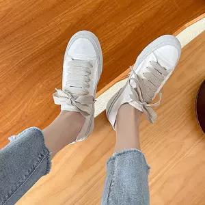 패션 모게 은은한 펄 여성 귀여운 가벼운 스니커즈이쁜신발 여자캔버스화 캔버스화 키높이 높이화 플랫폼