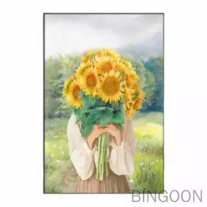 빈군 명화 그림액자 해바라기소녀 홈갤러리 명화그림액자 거실꾸미기
