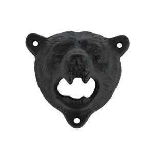 크리에이티브 캐스트 다리미 베어 헤드 병따개, 레스토랑 고정 벽 오프너, 맥주 오픈 병 바