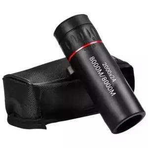 호환  2025 HD 2000x24 단안 망원경 줌 초점 녹색 필름 야외용 쌍안 광학 사냥 관광 범위