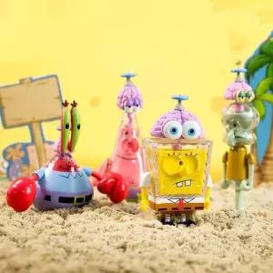스폰지밥 랜덤 스피닝 토이 시리즈-12EA
