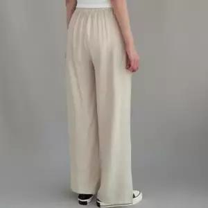 [신상오픈런]여름용 남녀공용 린넨 더블핀턱 밴딩 와이드 바지 (39186655)