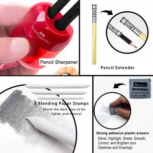 26-42 Pcs 직업 드로잉 세트, 스케치 키트, 여행 가방, 용 미술 용품, 색칠 학교 문구