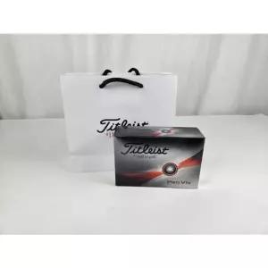 타이틀리스트 PRO V1X 하프더즌 4피스 골프공 쇼핑백 선물용