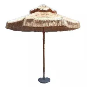 비치 테라스 짚 단일 우산 파라솔 야외 짚파라솔 밀짚