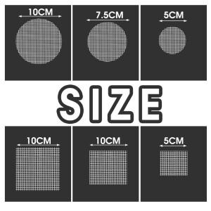 50/20PCS 분재 도구 화분 바닥 그물 시트 흰색 배수 구멍 스크린 매트 해충 방제 토양 손실 방지 통기성