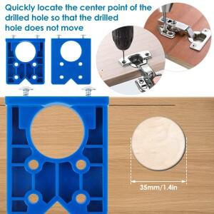 35mm 힌지 드릴링 지그 세트 숨겨진 가이드 구멍 로케이터 목공 오프너 도어 캐비닛 액세서리 도구