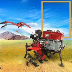 농업용 관리기 텃밭 소형 미니 로타리 밭가는기계 경운기 밭갈이 다기능 소형 디젤 가솔린