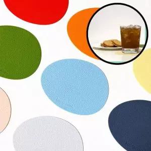 실리콘 티코스터 컵 받침대 코스터 받침 맥주 고무 카페 원형 잔