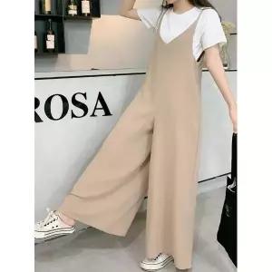 [하프클럽/셀러허브_여성트랜드패션]G125146_끈나시 점프슈트 통치마바지