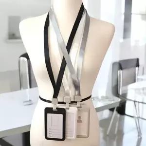 여행필수품 슬라이드형 목걸이 네임태그 신분증 사원증 카드