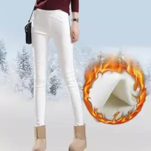 [하프클럽/셀러허브_여성트랜드패션]기모 밴딩 바지 겨울 융털 팬츠 슬림핏