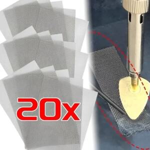 15x20cm 자동차 범퍼 스테인리스 스틸 수리 메쉬 플라스틱 균열 용접 와이어 네트 (범퍼, 차체, 후드 통풍