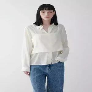 VOV 보브 뷔스티에 레이어드 시어 블라우스 7155360006