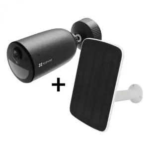 무선 고화질 IP CCTV 카메라 와이파이6 태양광 충전 실외 방범 감시