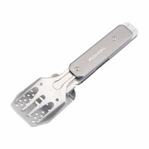 하이킹 캠핑을 1 포크 도구 병따개가 회색 ROXON 콤보 in 미니 바비큐 집게 세트 주걱 4 접이식