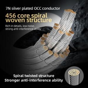 TODN 하이파이 실버 도금 스피커 케이블, 하이엔드 7N OCC 와이어, 시스템 Y 플러그 바나나 1 쌍