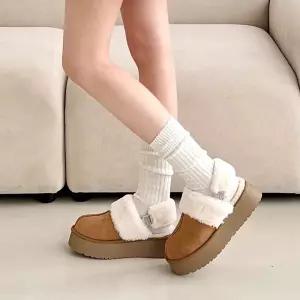 쥬디 프리미엄 투웨이퍼 슬리퍼 고리 탈부착 SD-251039방한털 털신 거실실내화 실내화 사무실실 겨울