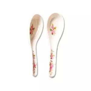 멜라민 우동 스푼 2p 일식 국물 스푼 수저 숟가락 수저 국물스푼