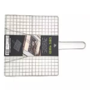 캠핑 화로용 접이식 생선 야채 바비큐 그릴 석쇠 다용도 숯불