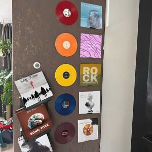 1Pcs 미니멀리스트 비닐 레코드 선반 앨범 벽 마운트 디스플레이 플레이어 스탠드 스토리지 홀더 프레임