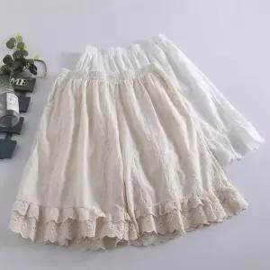 손오반 여성 트렌드 자수 투포켓 반바지 매듭 쿨링 핫팬츠 데일리룩 KUK1