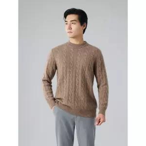 쉬헐크 남성 남친 니트 캐주얼 긴팔 스웨터 풀오버 도톰 반 터틀넥 폴라 전판 꽈배기 캐시미어 KKE1