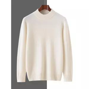 쉬헐크 남성용 니트 스킨케어 된 이너로 상의 터틀넥 부드러운 캐시미어 두꺼운 스웨터 반 이너웨어 폴라