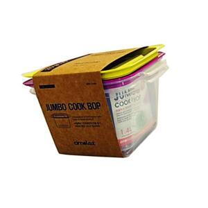 [2개구성] 씨밀렉스 점보쿡밥 1.4L x 2P세트 밀폐 밥보관 반찬통 IPWFG1OKZ