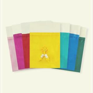 [2개구성] 재 포장 생일 7색 예쁜지 복주머니 외국인선물 구디백 세트 LWDAAD76