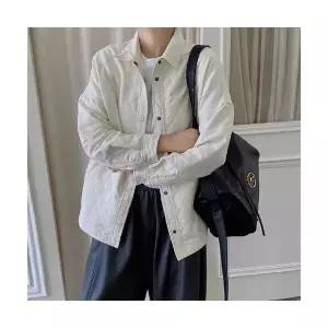 EAMT 여성 마름모 체크 코트 가을 오피스룩 긴팔 터틀넥 싱글 블레이저 YJ3