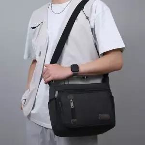 쉬헐크 남성용 남사친 캔버스백 트렌드 크로스백 가방 숄더백 수납 아웃도어 멀티 대용량 내마모성 KKE5