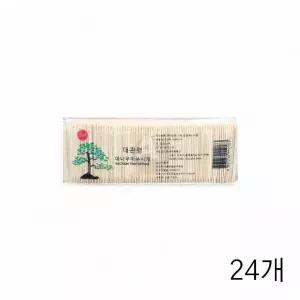 WL 도미표 대관령 대나무 이쑤시개 400입 X 24개 요지 고기집 식당