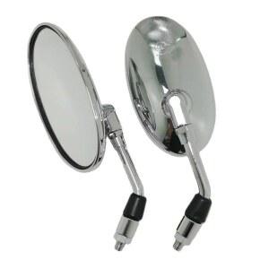 범용 사이드 8mm 니키125 백미러 300 실버 빈티지타원블랙 아 타원형 교체 빅 빈티지 타원 롱 블랙