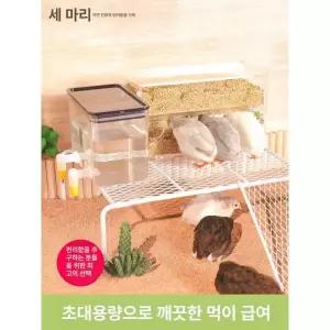 미니 메추리 키우기 사육장 급수대 모이통 병아리 계란 조류 만들기 달걀 집 세트 닭 부화